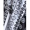 ROSE GAL Womens Plus Size Tribal Geo Print Crisscross Padded Boyshorts Tankini Swimsuit(Black_7)