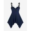 ROSE GAL Womens Plus Size Tunic Tops 2022 Fall Casual Long Sleeve T-Shirt Goth Shirt V Neck Loose Blouses Swing Tunic(Blue)