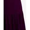 ROSE GAL Womens Plus Size Tunic Tops 2022 Fall Casual Long Sleeve T-Shirt Goth Shirt V Neck Loose Blouses Swing Tunic(Deep Purple)