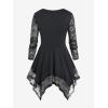 ROSE GAL Womens Plus Size Tunic Tops Fall Casual Long Sleeve T-Shirt Goth Shirt V Neck Loose Blouses Swing Tunic(Black_7)