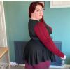 ROSE GAL Womens Plus Size Tunic Tops Fall Casual Long Sleeve T-Shirt Goth Shirt V Neck Loose Blouses Swing Tunic(Black_8)