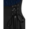ROSE GAL Womens Plus Size Tunic Tops Fall Casual Long Sleeve T-Shirt Goth Shirt V Neck Loose Blouses Swing Tunic(Blue)
