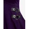 ROSE GAL Womens Plus Size Tunic Tops Fall Casual Long Sleeve T-Shirt Goth Shirt V Neck Loose Blouses Swing Tunic(Deep Purple)