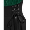 ROSE GAL Womens Plus Size Tunic Tops Fall Casual Long Sleeve T-Shirt Goth Shirt V Neck Loose Blouses Swing Tunic(Green)