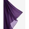 ROSE GAL Womens Plus Size Victorian Gothic Halloween Witch Renaissance Medieval Costume Cold Shoulder Dress(Purple)