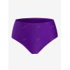 Rosegal Gothic Floral Tribal Print Empire Waist Tankini Swimsuit(Purple)
