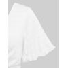 Rosegal Plus Size Women Floral Sundress Set Twisted Crop Top and Cottagecore Ruffles Floral Cami Dress(White_1)