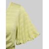 Rosegal Plus Size Women Floral Sundress Set Twisted Crop Top and Cottagecore Ruffles Floral Cami Dress(Yellow_1)