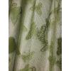 Rosegal Plus Size Womens V Neck Butterfly Lace Overlay Lace-up 2 in 1 Blouse Short Flutter Sleeve Flowy Top(Green)