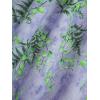 Rosegal Women Plus Size Summer Cold Shoulder Floral Sundress Ruffle Split Hem Cottagecore Maxi Flowy Vacation Dress(Light Blue)