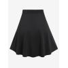 Rosegal Women’s Plus Size Gothic Mini Skirt Plaid Zipper Mini A Line Skirt Blue(Red_10)