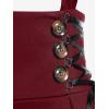 Rosegal Women’s Plus Size Gothic Mini Skirt Plaid Zipper Mini A Line Skirt(Red)