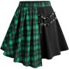 ROSE GAL Plus Size Womens Goth Punk Y2K Skrit(Green_1)