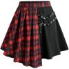 ROSE GAL Plus Size Womens Goth Punk Y2K Skrit(Red_1)
