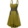 ROSE GAL Womens Plus Size Dresses Sleeveless Wrap Gothic Vintage 50S Spaghtti Strap Party Maxi Dress(Green_1)