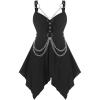 ROSE GAL Womens Plus Size Tunic Tops 2022 Fall Casual Long Sleeve T-Shirt Goth Shirt V Neck Loose Blouses Swing Tunic(Black_1)