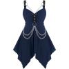 ROSE GAL Womens Plus Size Tunic Tops 2022 Fall Casual Long Sleeve T-Shirt Goth Shirt V Neck Loose Blouses Swing Tunic(Blue)