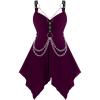 ROSE GAL Womens Plus Size Tunic Tops 2022 Fall Casual Long Sleeve T-Shirt Goth Shirt V Neck Loose Blouses Swing Tunic(Deep Purple)