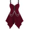 ROSE GAL Womens Plus Size Tunic Tops 2022 Fall Casual Long Sleeve T-Shirt Goth Shirt V Neck Loose Blouses Swing Tunic(Red)