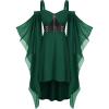 ROSE GAL Womens Plus Size Victorian Gothic Halloween Witch Renaissance Medieval Costume Cold Shoulder Dress(Green_1)