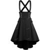 Rosegal Women’s Plus Size Gothic Mini Skirt Plaid Zipper Mini A Line Skirt(Black-5-11)