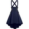 Rosegal Women’s Plus Size Gothic Mini Skirt Plaid Zipper Mini A Line Skirt(Blue)