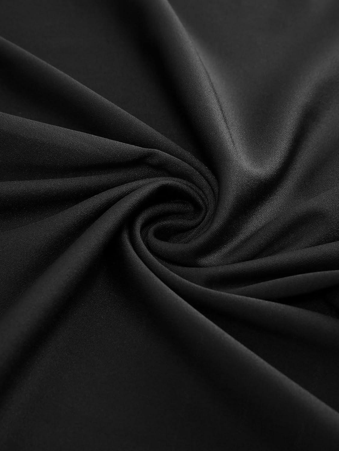 image:imageROSE GAL Plus Size Womens Vintage V Neck Flowy Dress Elegant Sleeveless Backless DressBlack1