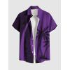 ROSE GAL Matchable Couple Hawaiian Coconut Tree Print Shirt or Plus Size Knee Length Fit and Flare Tank Dress(Men Purple)