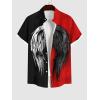 ROSE GAL Matchable Couple Hawaiian Coconut Tree Print Shirt or Plus Size Midi Cold Shoulder Dress(Women Red)