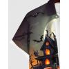 ROSE GAL Matchable Couples Halloween Outfits Pumpkin Bats Printed Men Shirt or Plus Women Vintage Sleeveless Dress(Men Black)
