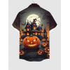 ROSE GAL Matchable Couples Halloween Outfits Pumpkin Bats Printed Men Shirt or Plus Women Vintage Sleeveless Dress(Men Black)