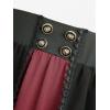 ROSE GAL Plus Size Medieval Renaissance Costume Skirt for Women(Red_1)
