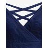 ROSE GAL Plus Size Party Dress for Women Lace Ruffles Cirsscross Cocktail Bridesmaid Wedding Guest Maxi Cami Formal Dress(Blue_1)