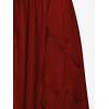 ROSE GAL Plus Size Party Dress for Women Lace Ruffles Cirsscross Cocktail Bridesmaid Wedding Guest Maxi Cami Formal Dress(Red_1)