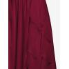 ROSE GAL Plus Size Party Dress for Women Lace Ruffles Cirsscross Cocktail Bridesmaid Wedding Guest Maxi Cami Formal Dress(Red_2)