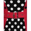 ROSE GAL Plus Size Polka Dots 1950s Vintage Dress for Women Rockabilly Retro Pinup Dress(Red_2)