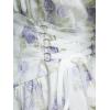 ROSE GAL Plus Size Summer Cottagecore Dress for Women Elegant Square Neck Ruffes Pleated Lace-Up Floral Flowy Dress(White_1)