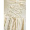 ROSE GAL Plus Size Summer Flowy Corset Sundress for Women Elegant Knot Dress(Beige_1)