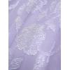 ROSE GAL Plus Size Women Flower Jacquard Lace-up Ruched Sleeveless Blouse Flowy Handkerchief Hem Tank Top(Light Purple)