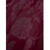ROSE GAL Plus Size Women Flower Jacquard Lace-up Ruched Sleeveless Blouse Flowy Handkerchief Hem Tank Top(Red)