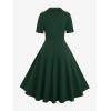 ROSE GAL Plus Size Womens 1950s Retro Vintage Rockabilly Cocktail Party Swing Dresses(Green_2)