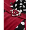 ROSE GAL Plus Size Womens 1950s Retro Vintage Rockabilly Cocktail Party Swing Dresses(Red_1)