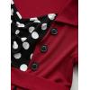 ROSE GAL Plus Size Womens 1950s Retro Vintage Rockabilly Cocktail Party Swing Dresses(Red_1)