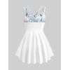 ROSE GAL Plus Size Womens Elegant Flowy Summer Babydoll Tank Top Cowl Neck Layered Top(Blue_1)