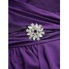 ROSE GAL Plus Size Womens Flowy Wedding Guest Cape Dress with Chiffon Overlay Elegant Shawl Neck Dress(Purple_1)