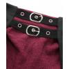 ROSE GAL Plus Size Womens Renaissance Pirate Costume Medieval Victorian Gothic Steampunk Skirt(Red_1)
