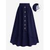 ROSE GAL Plus Size Womens Vintage Renaissance Skirts with Pockets(Blue_1)