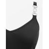 ROSE GAL Plus Size Womens Vintage V Neck Flowy Dress Elegant Sleeveless Backless Dress(Black_1)