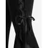 ROSE GAL Rosegal Women Plus Size Bell Bottoms Gothic Flare Pants(Black_2)