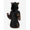 ROSE GAL Rosegal Women Plus Size Cat Ear Ribbed Hooded Blouson Jacket Animal Ear Two Tone Cute Hoodie(Coffee_1)